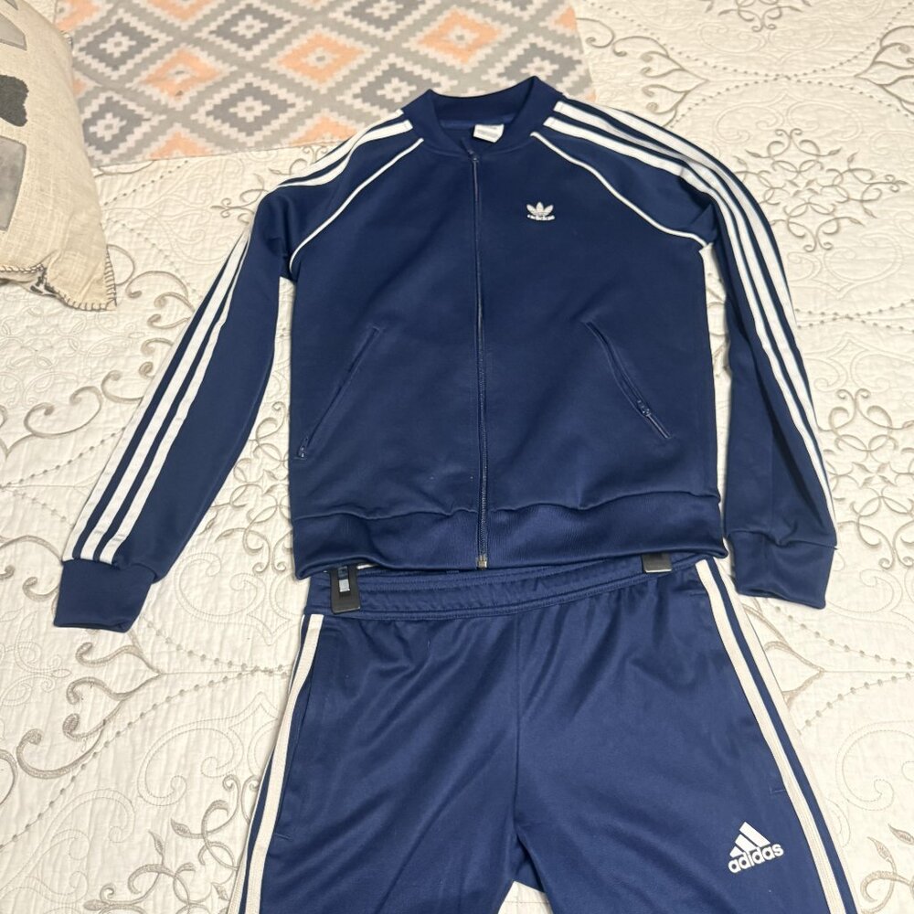 adidas Track Set Women’s XS Blue Top DV2633 + Tiro Pants DT5984